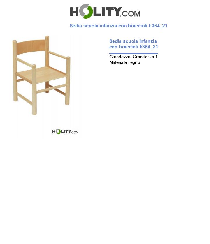 Sedia scuola infanzia con braccioli h364_21