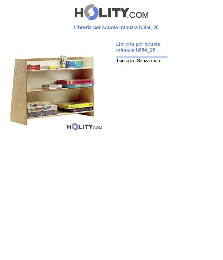 Libreria per scuola infanzia h364_26
