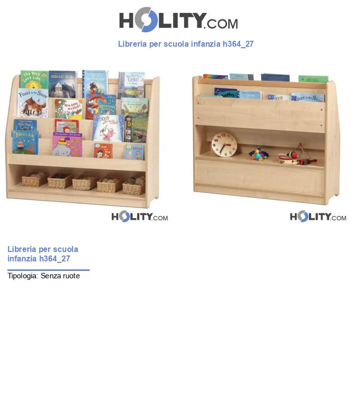 Libreria per scuola infanzia h364_27