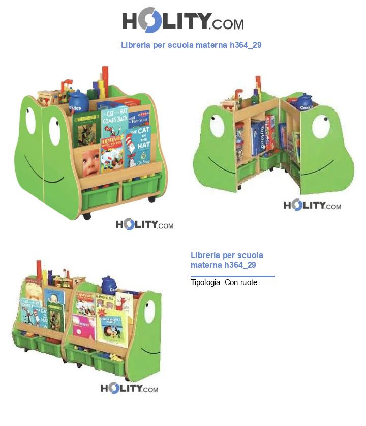 Libreria per scuola materna h364_29