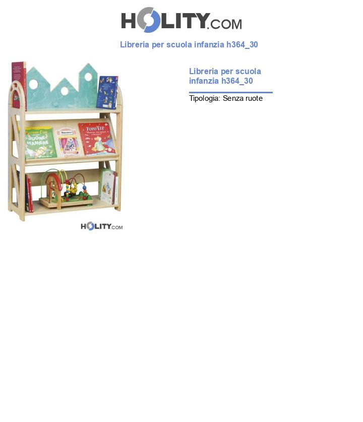 Libreria per scuola infanzia h364_30