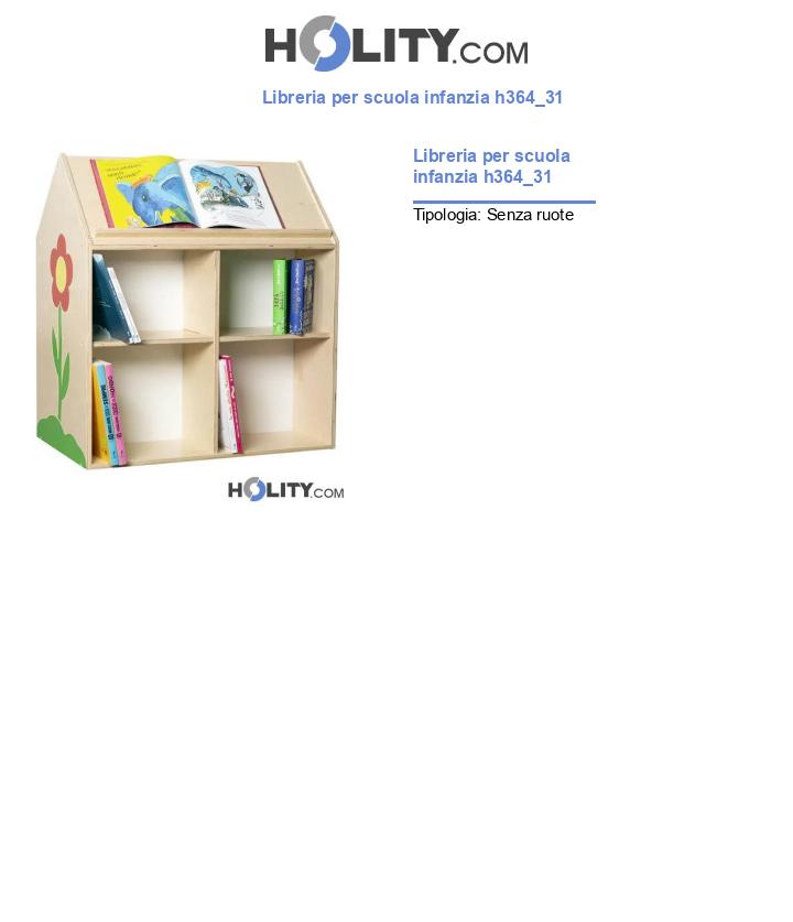 Libreria per scuola infanzia h364_31