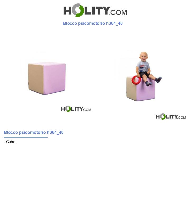 Blocco psicomotorio h364_40