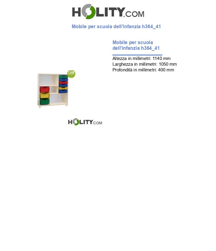 Mobile per scuola dell'infanzia h364_41
