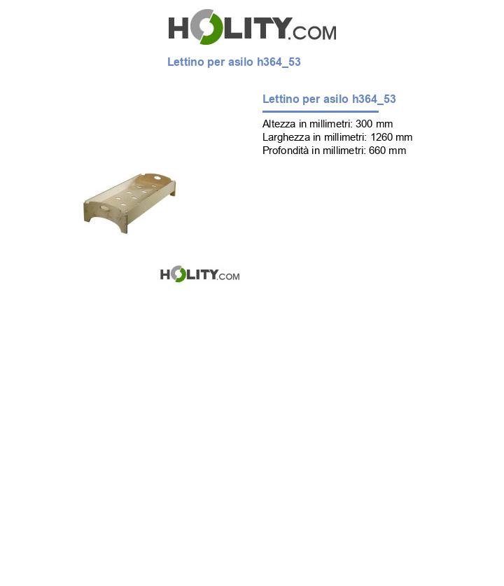 Lettino per asilo h364_53