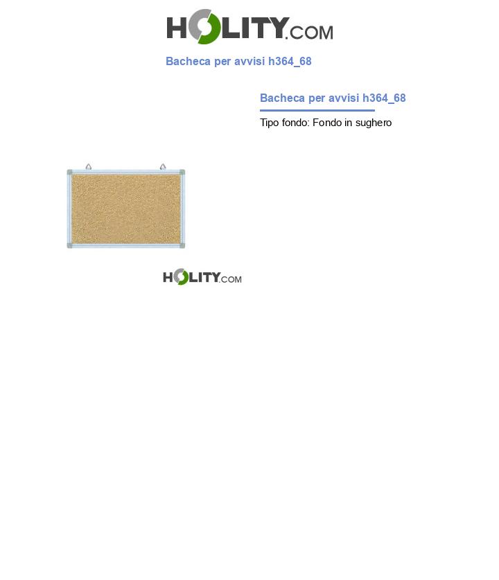 Bacheca per avvisi h364_68