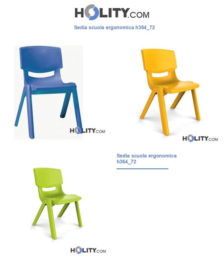 Sedia scuola ergonomica h364_72