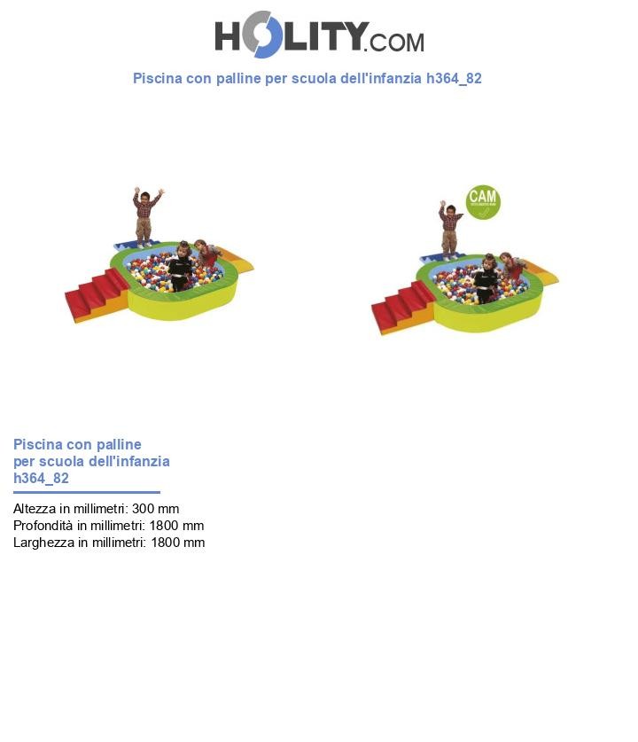 Piscina con palline per scuola dell'infanzia h364_82