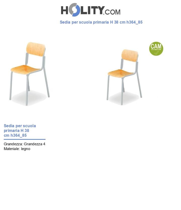 Sedia per scuola primaria H 38 cm h364_85