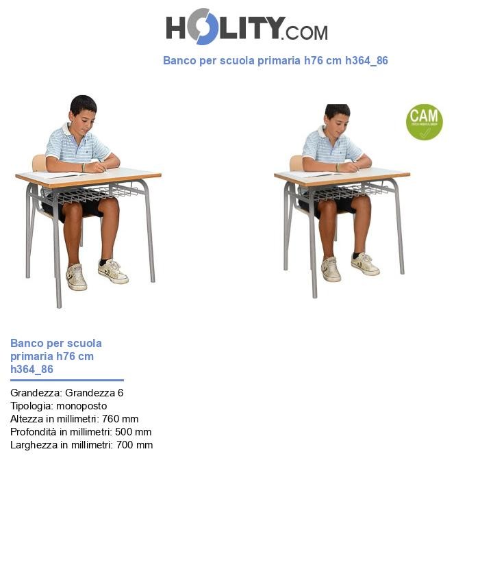 Banco per scuola primaria h76 cm h364_86