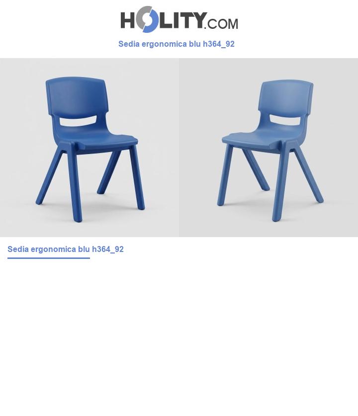 Sedia ergonomica blu h364_92