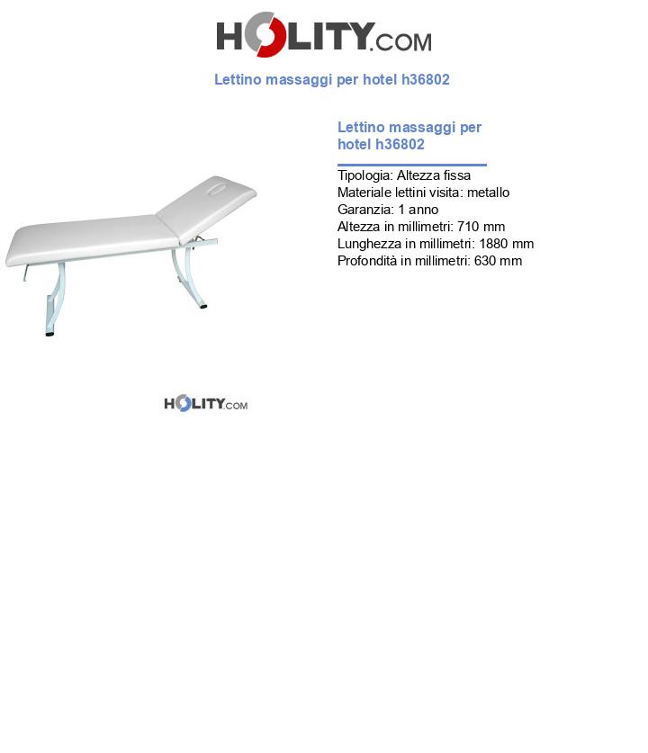 Lettino massaggi per hotel h36802