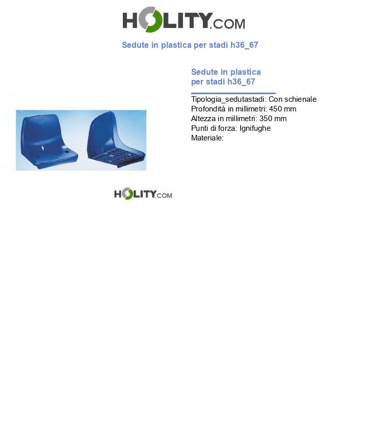 Sedute in plastica per stadi h36_67