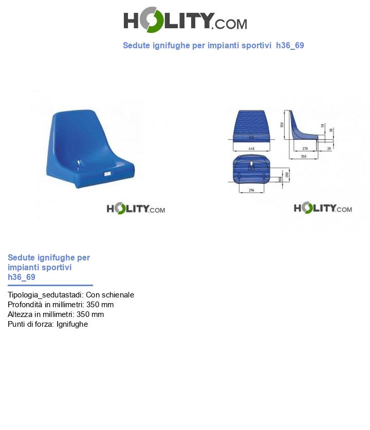 Sedute ignifughe per impianti sportivi h36_69