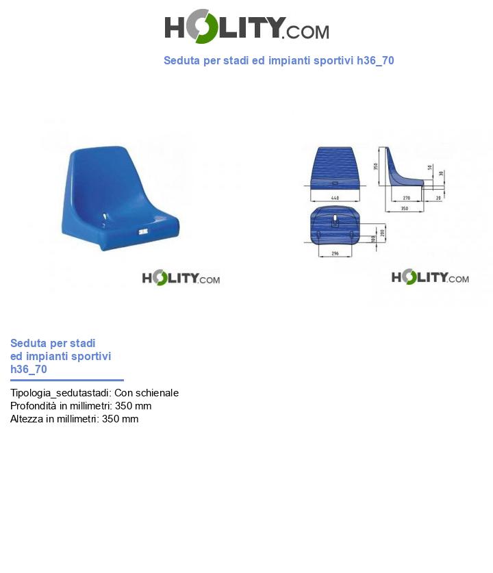 Seduta per stadi ed impianti sportivi h36_70