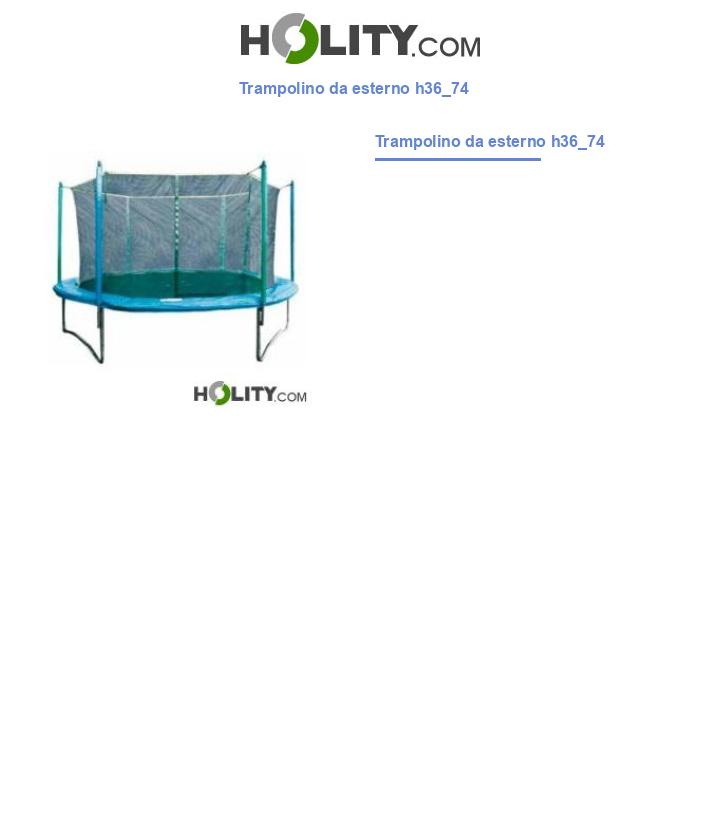 Trampolino da esterno h36_74