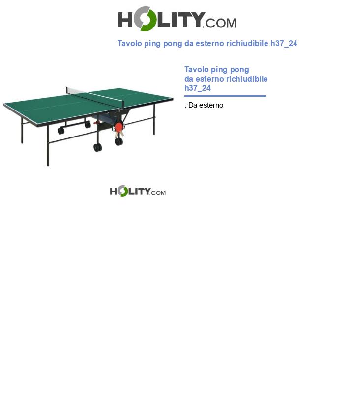 Tavolo ping pong da esterno richiudibile h37_24