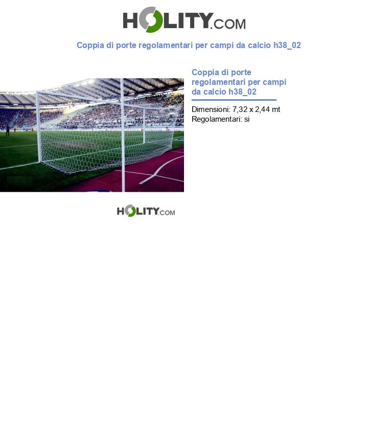 Coppia di porte regolamentari per campi da calcio h38_02