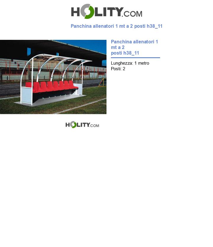 Panchina allenatori 1 mt a 2 posti h38_11