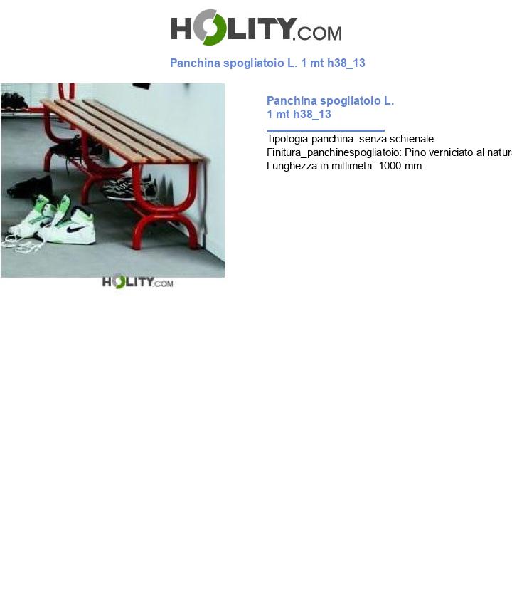 Panchina spogliatoio L. 1 mt h38_13