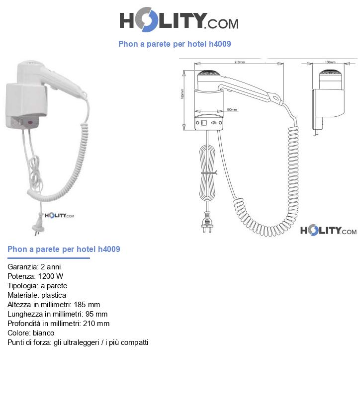 Phon a parete per hotel h4009