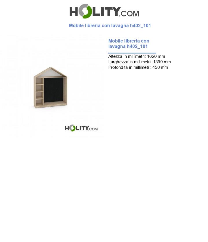 Mobile libreria con lavagna h402_101
