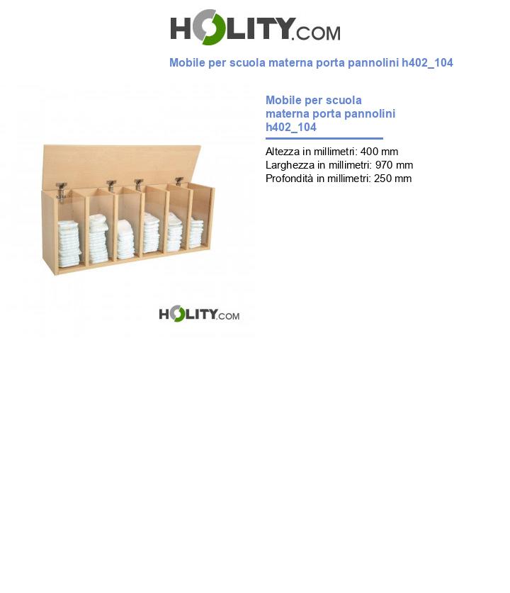 Mobile per scuola materna porta pannolini h402_104