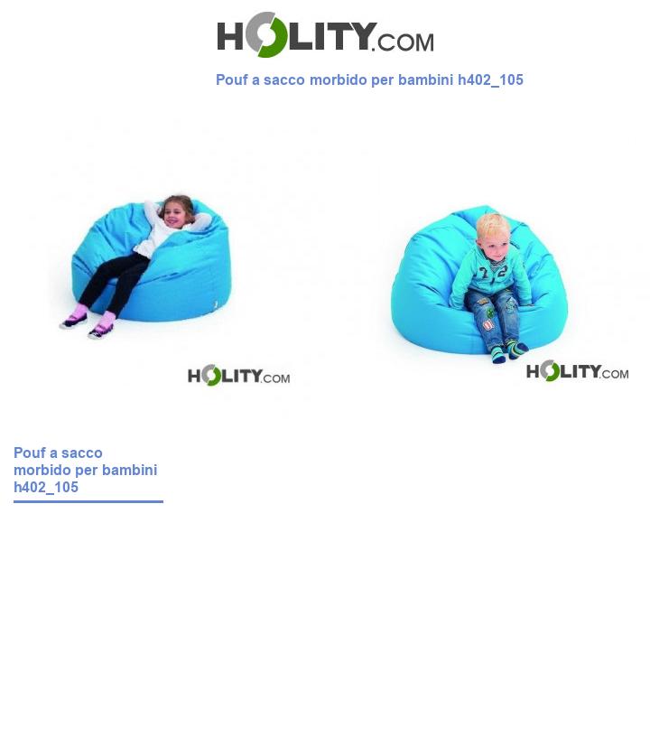 Pouf a sacco morbido per bambini h402_105