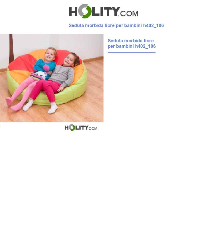 Seduta morbida fiore per bambini h402_106