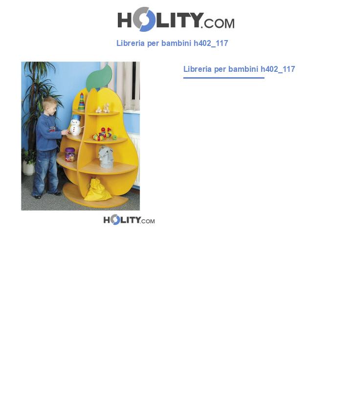 Libreria per bambini h402_117