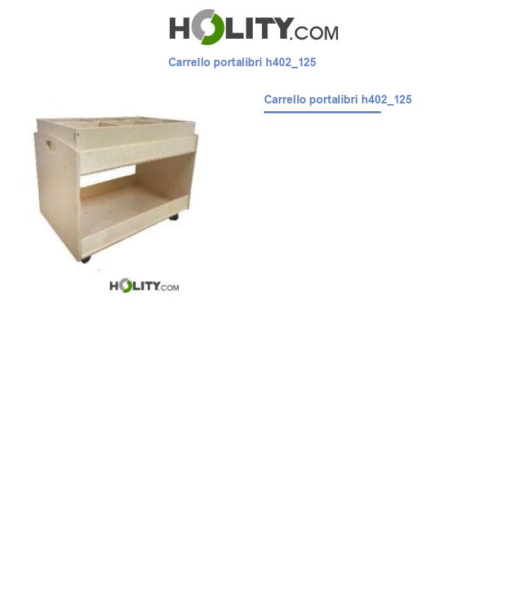 Carrello portalibri h402_125