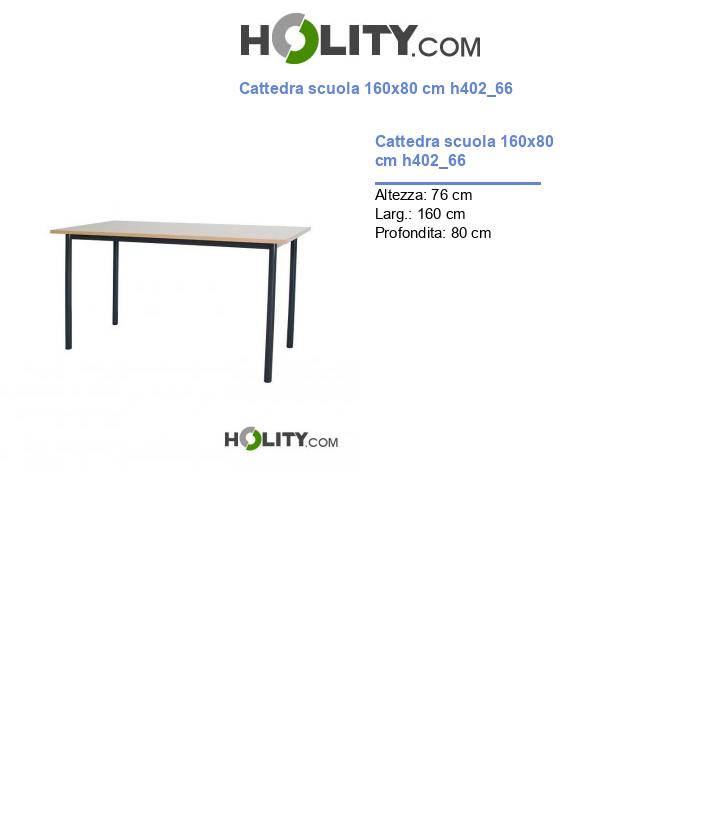 Cattedra scuola 160x80 cm h402_66