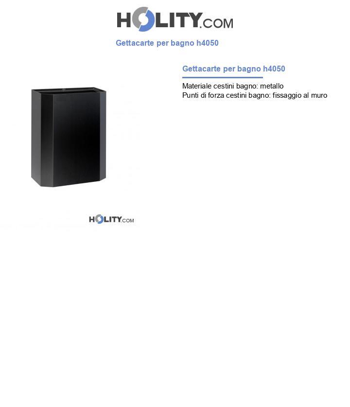 Gettacarte per bagno h4050