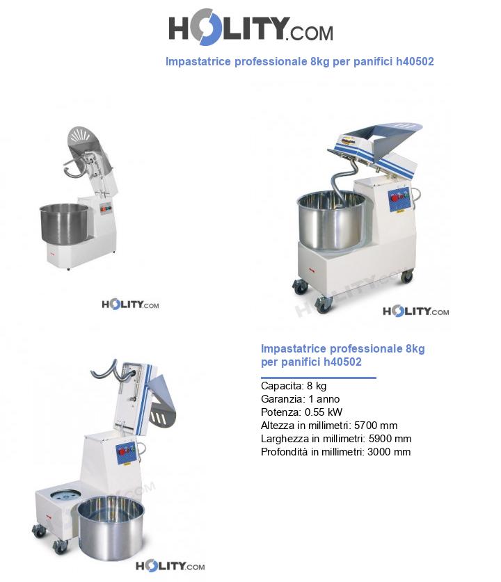 Impastatrice professionale 8kg per panifici h40502