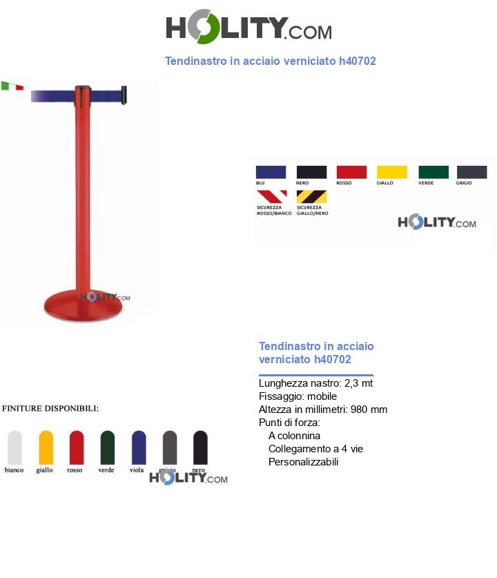 Tendinastro in acciaio verniciato h40702
