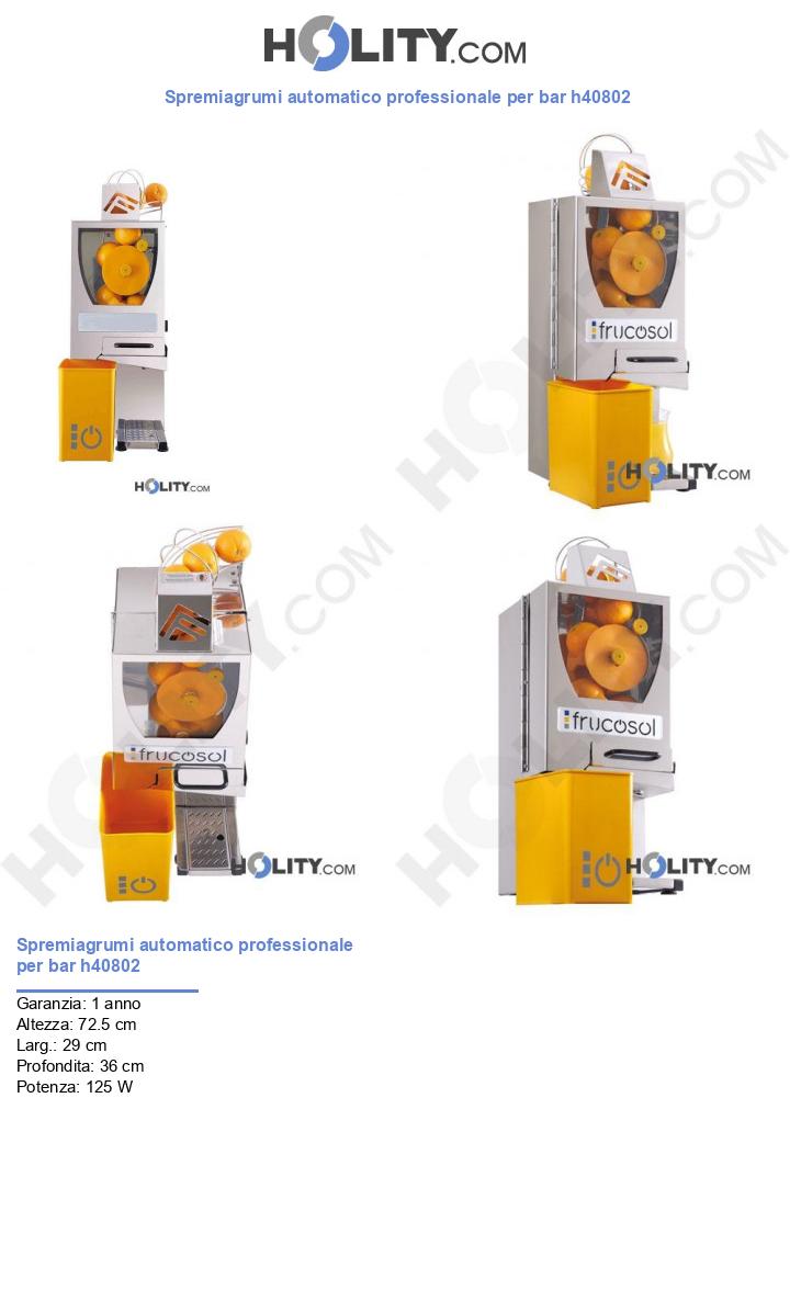 Spremiagrumi automatico professionale per bar h40802