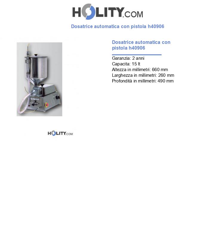 Dosatrice automatica con pistola h40906
