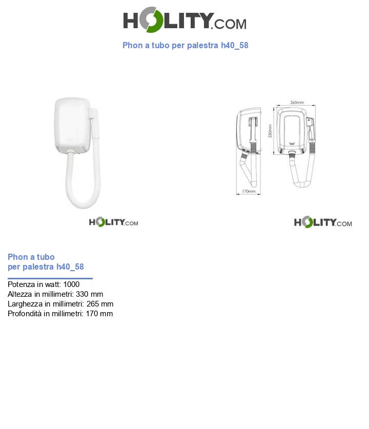Phon a tubo per palestra h40_58