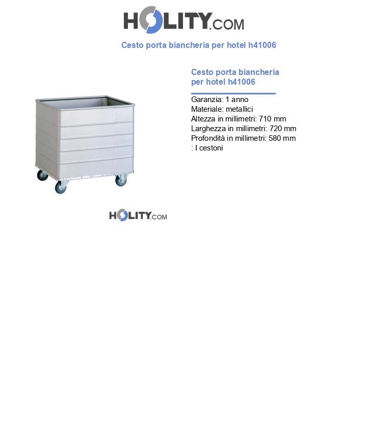 Cesto porta biancheria per hotel h41006