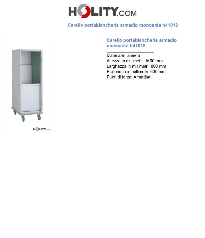 Carello portabiancheria armadio monoanta h41018