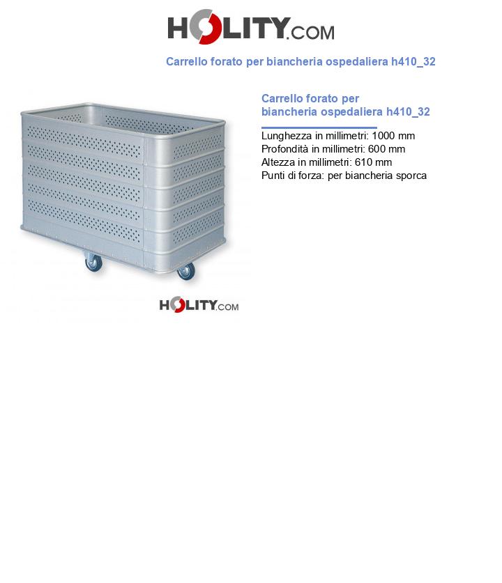 Carrello forato per biancheria ospedaliera h410_32