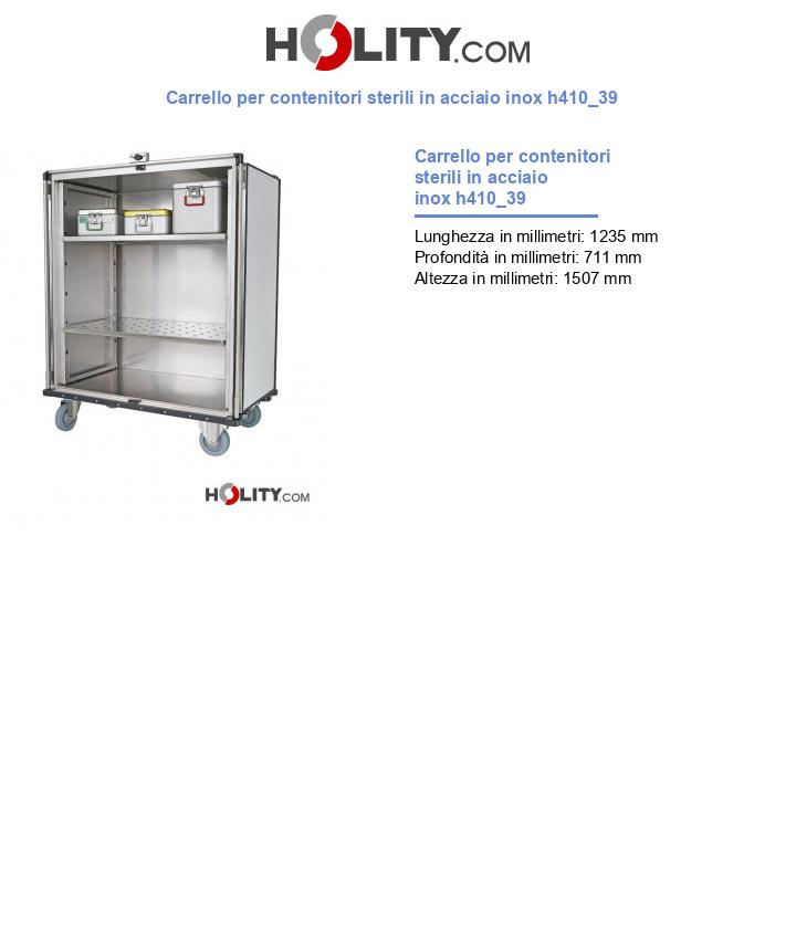 Carrello per contenitori sterili in acciaio inox h410_39