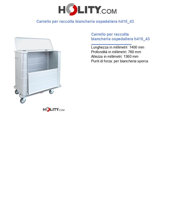 Carrello per raccolta biancheria ospedaliera h410_43