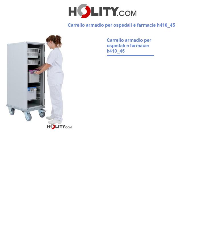 Carrello armadio per ospedali e farmacie h410_45
