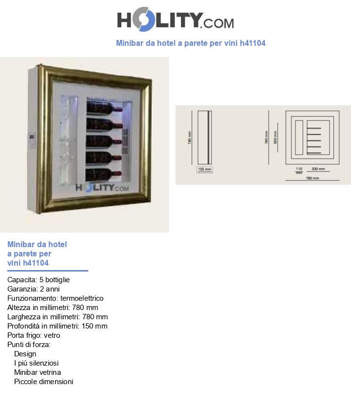 Minibar da hotel a parete per vini h41104