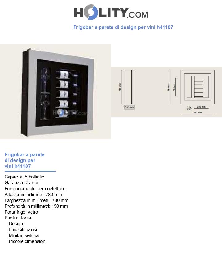 Frigobar a parete di design per vini h41107