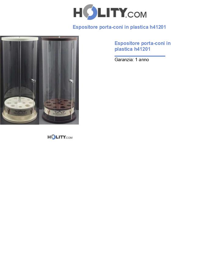 Espositore porta-coni in plastica h41201