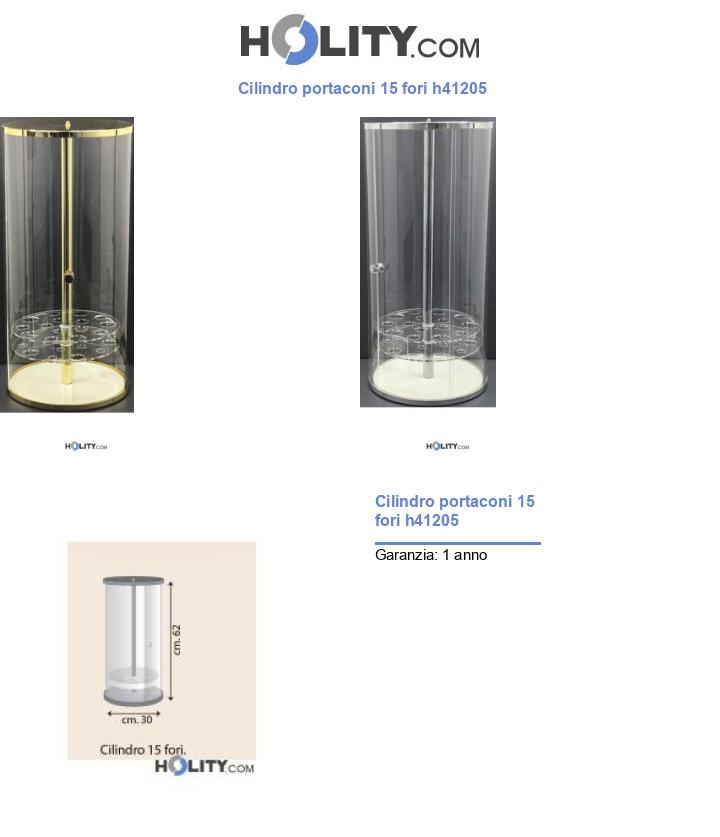 Cilindro portaconi 15 fori h41205