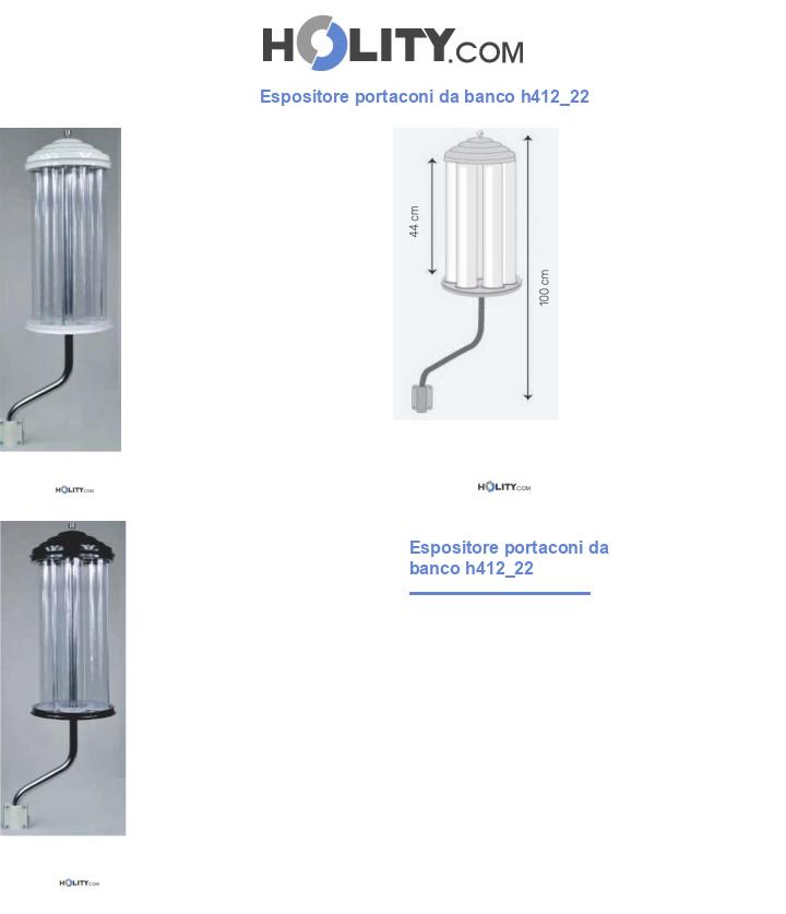 Espositore portaconi da banco h412_22