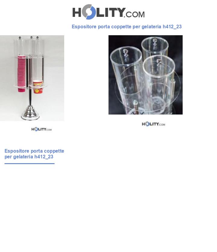 Espositore porta coppette per gelateria h412_23